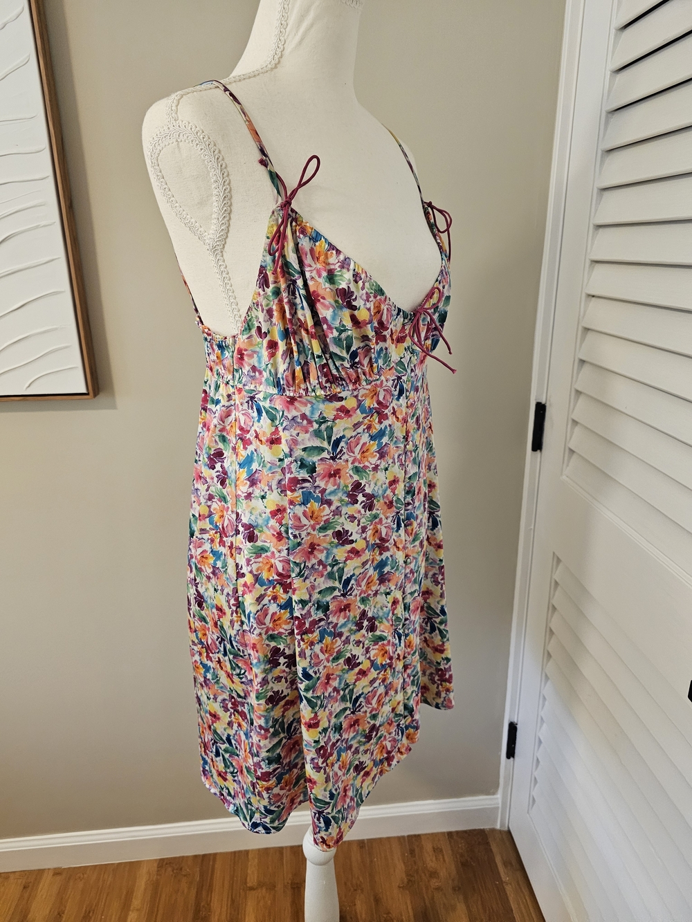 For Love & Lemons Watercolor Confetti Slip Dress - Picture 10 of 15